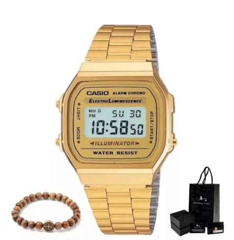 Relógio Pulso Dourado ou Rose Unisex Retrô Original Promoção