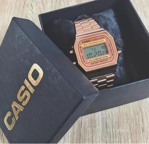 Relógio Pulso Dourado ou Rose Unisex Retrô Original Promoção